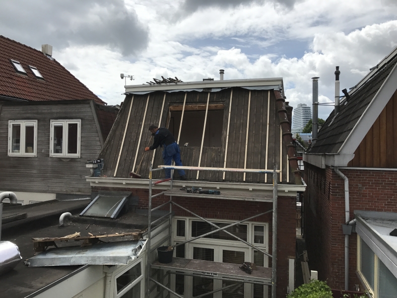 Dak renovatie in opdracht van Bouwonderhoud Slotegraaf ( Peize )